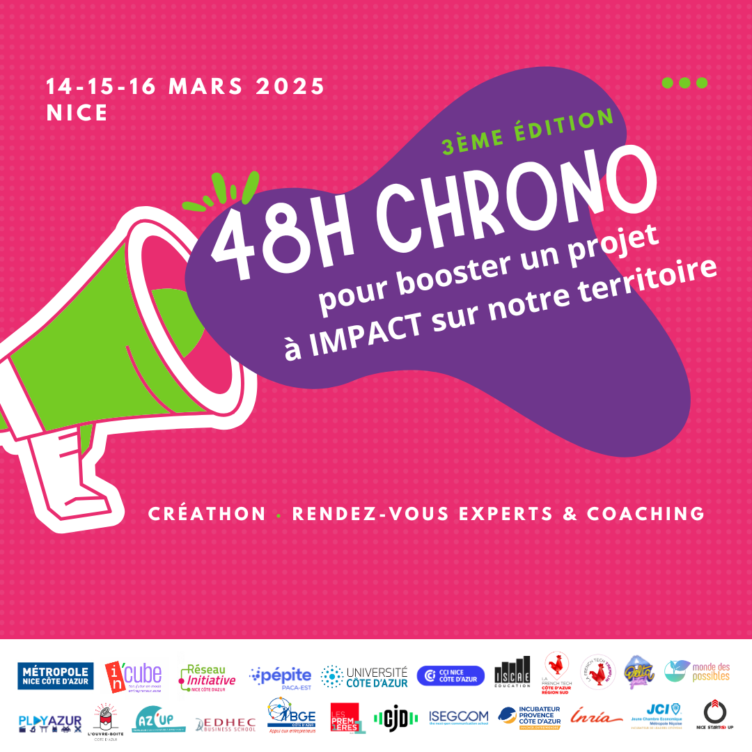 Créathon en 48h par Initiative Côte d’Azur jusqu’au 2 février